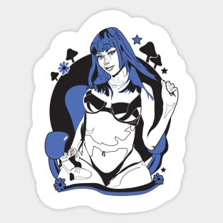 Gamer Girl Jewelz Blu Sticker